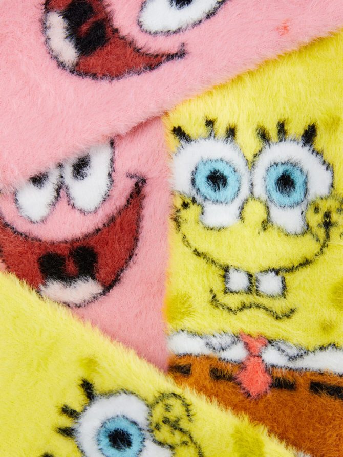 2-Pack SpongeBob SquarePants Fleece Socks - Image 2