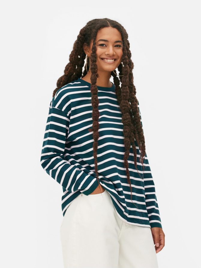 Oversized Stripe T-Shirt - Image 2