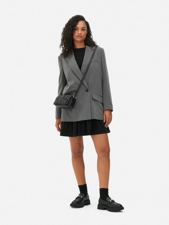 Boxy Double-Breasted Blazer