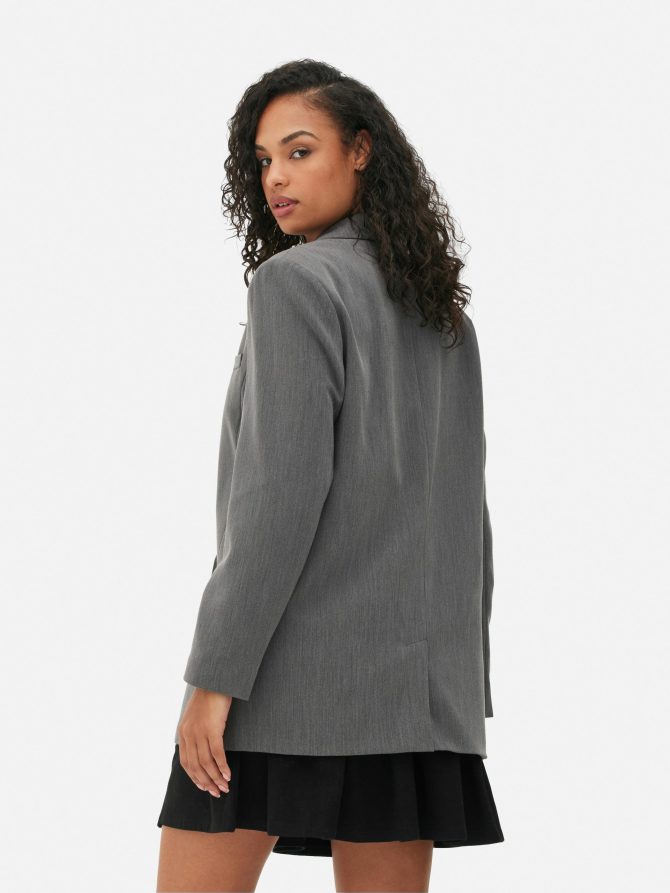 Boxy Double-Breasted Blazer - Image 4
