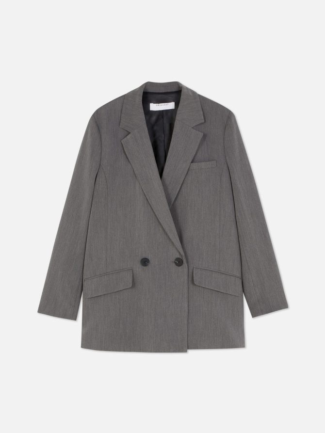 Boxy Double-Breasted Blazer - Image 5
