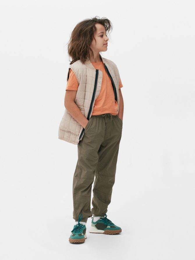 Cuffed Poplin Joggers