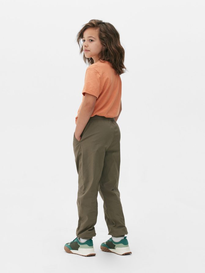 Cuffed Poplin Joggers - Image 2