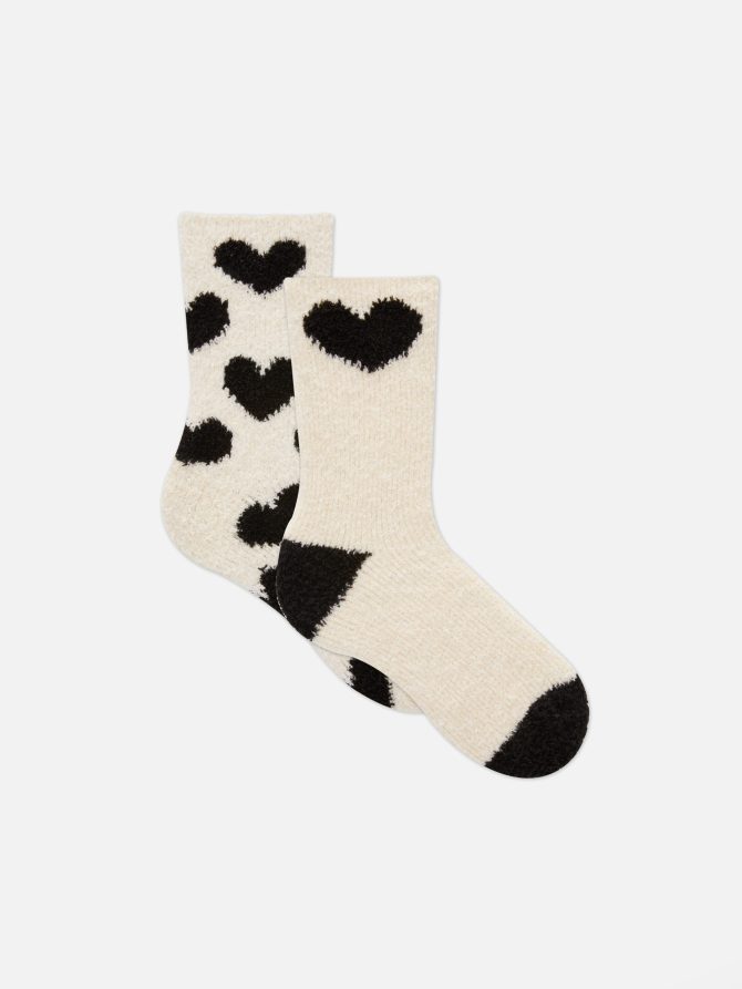 2-Pack Bouclé Crew Socks