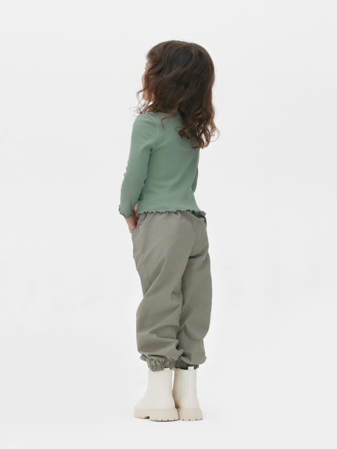 Ribbed Lettuce Hem Top - Image 2