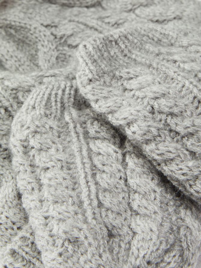 Cable Knit Hat & Mittens Set - Image 2