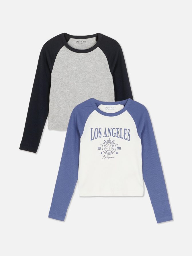 2-Pack Raglan Sleeve T-Shirts