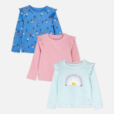 3-Pack Multi Long Sleeve T-shirts