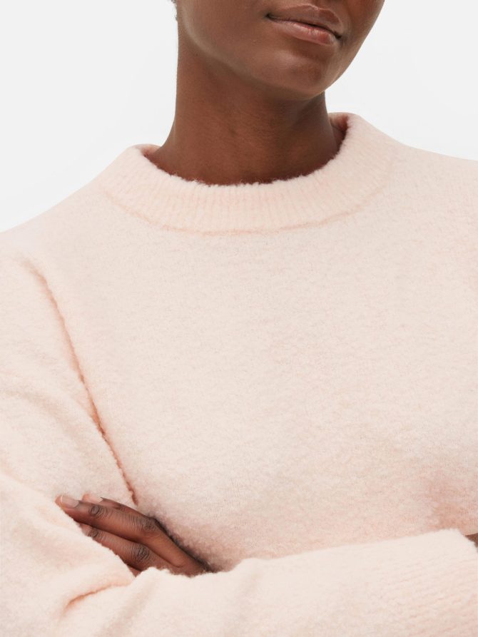 Bouclé Crew Neck Sweater - Image 3