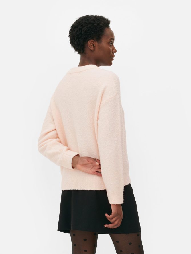 Bouclé Crew Neck Sweater - Image 4