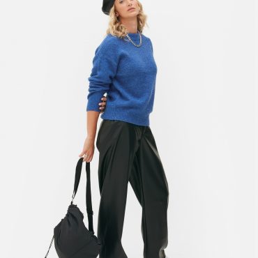 Bouclé Crew Neck Sweater