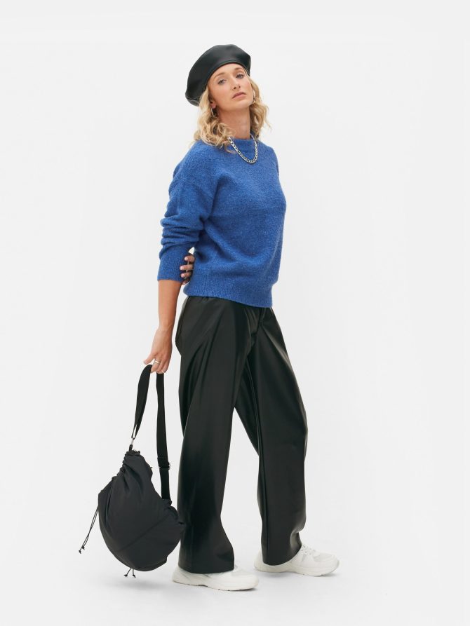 Bouclé Crew Neck Sweater
