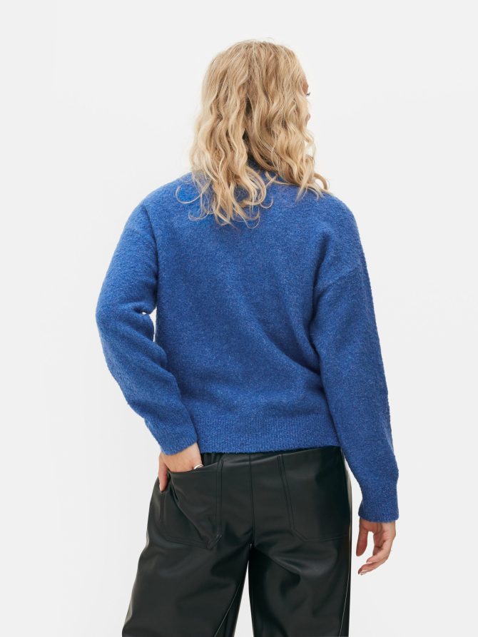 Bouclé Crew Neck Sweater - Image 4