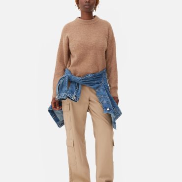 Bouclé Crew Neck Sweater
