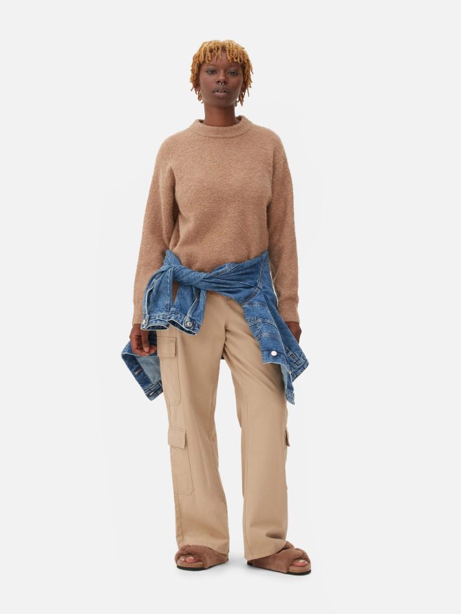 Bouclé Crew Neck Sweater