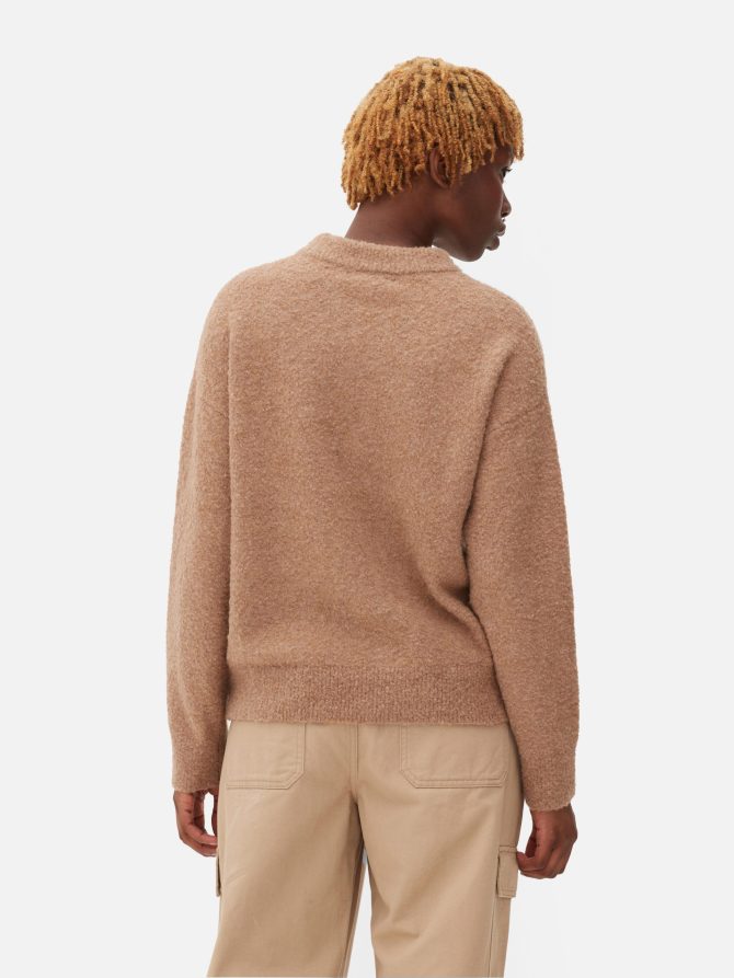 Bouclé Crew Neck Sweater - Image 4