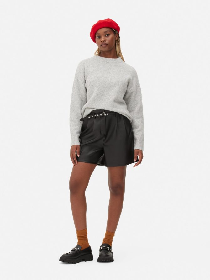 Bouclé Crew Neck Sweater