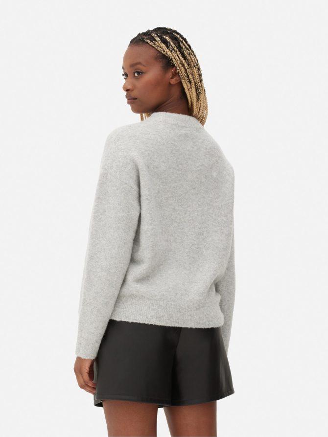 Bouclé Crew Neck Sweater - Image 4