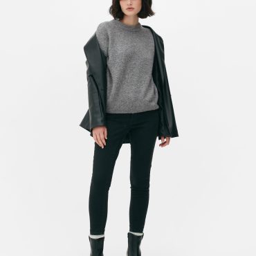 Bouclé Crew Neck Sweater