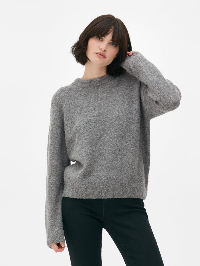 Bouclé Crew Neck Sweater - Image 2
