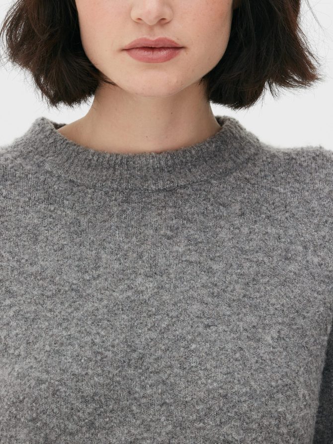 Bouclé Crew Neck Sweater - Image 3