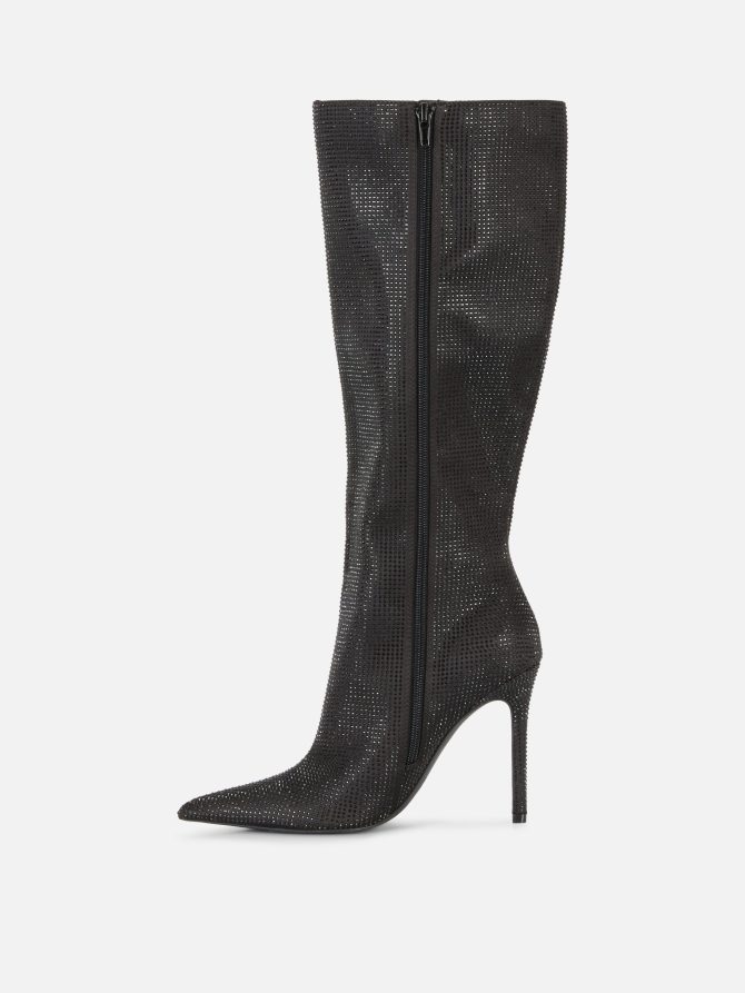 Rita Ora Rhinestone Knee-High Boots - Image 4