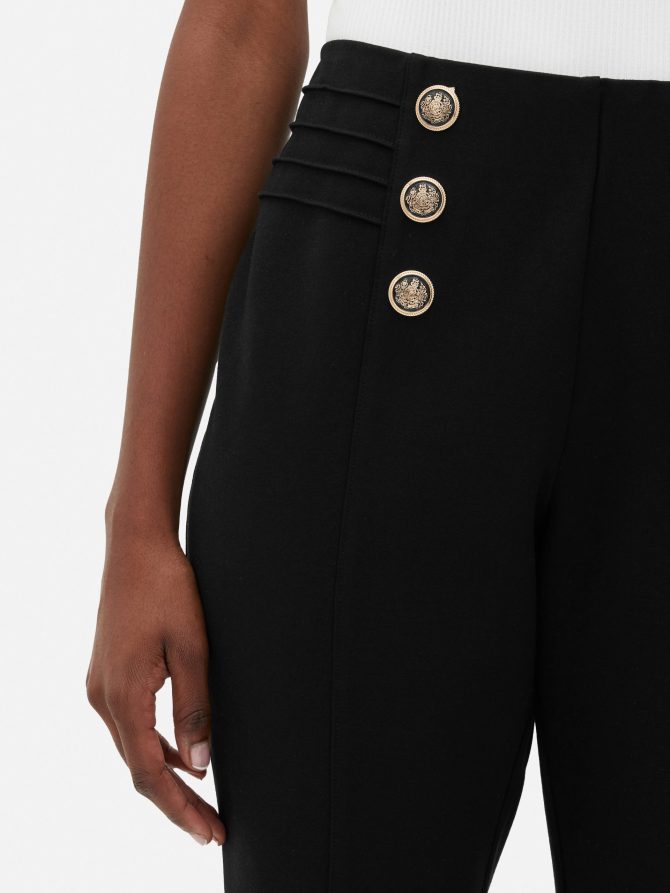 High Waist Button Pants - Image 3