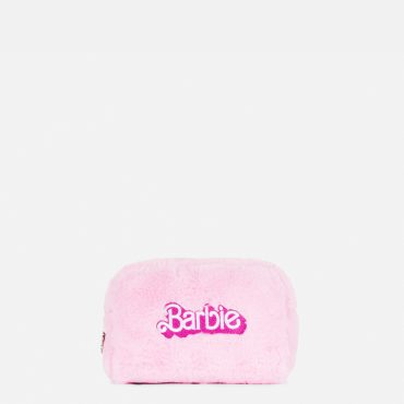 Barbie The Movie Faux Fur Makeup Bag