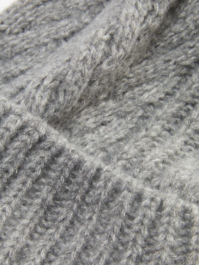 Cable Knit Pompom Hat - Image 2