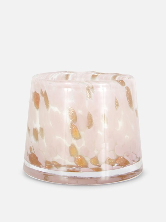 Dappled Glass Standing Candle