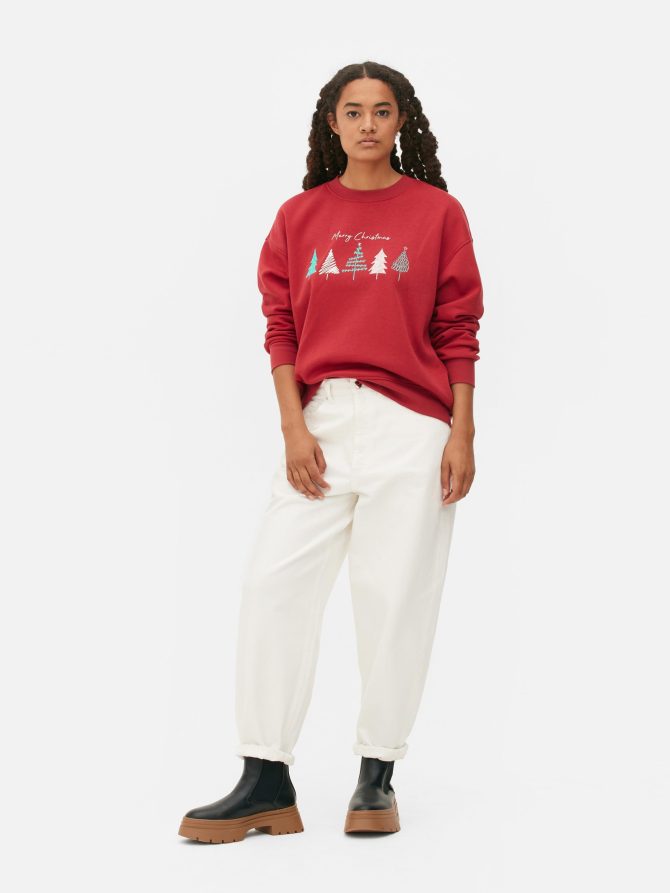 Women's Christmas Crew Neck Sweatshirt