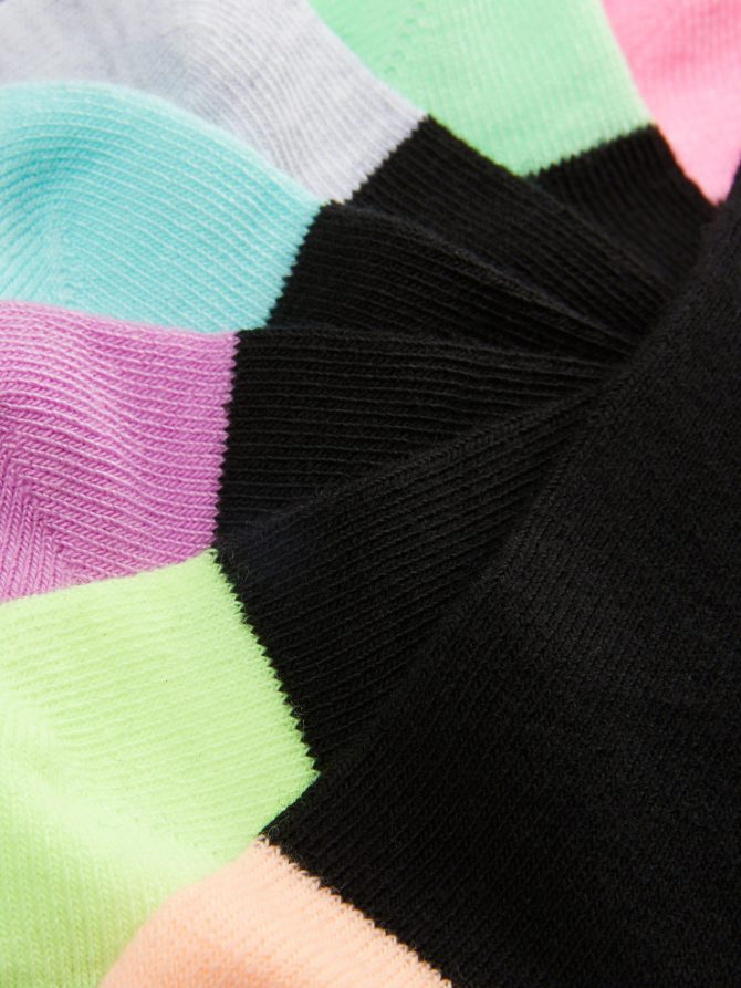 7-Pack Contrast Heel Sneaker Socks - Image 2