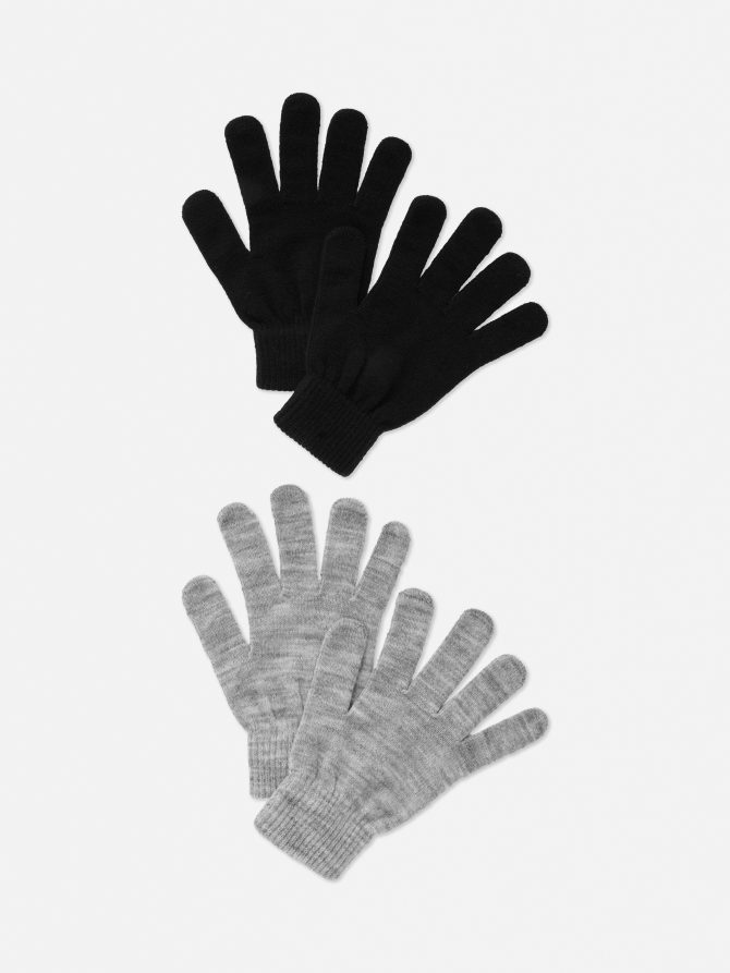 2-Pack Knit Gloves