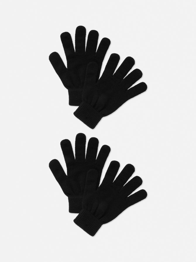 2-Pack Knit Gloves