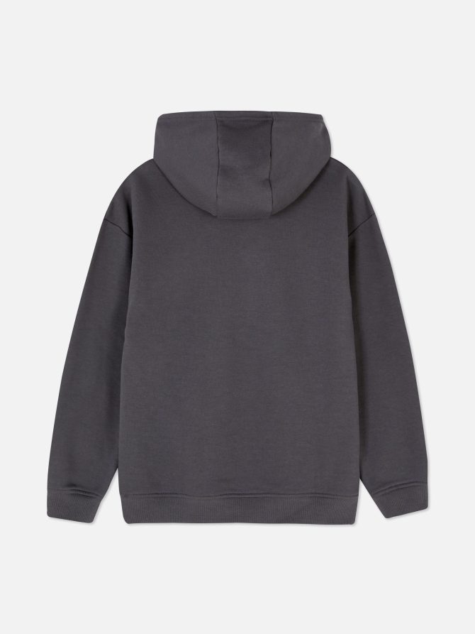 Printed Text Hoodie - Image 2