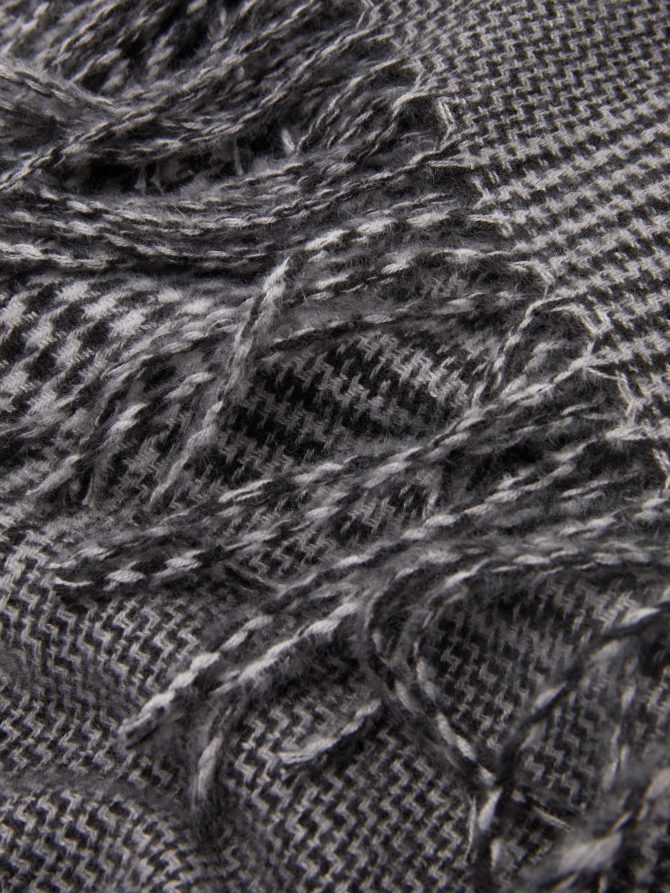 Check Blanket Scarf - Image 2