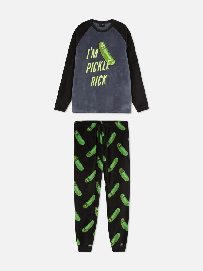 Rick And Morty Pickle Rick Fleece Pajamas