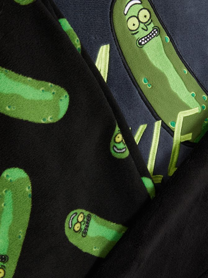 Rick And Morty Pickle Rick Fleece Pajamas - Image 2