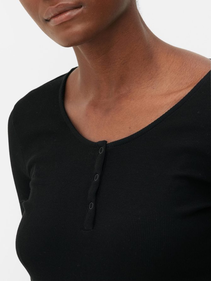 Long Sleeve Popper Bodysuit - Image 3