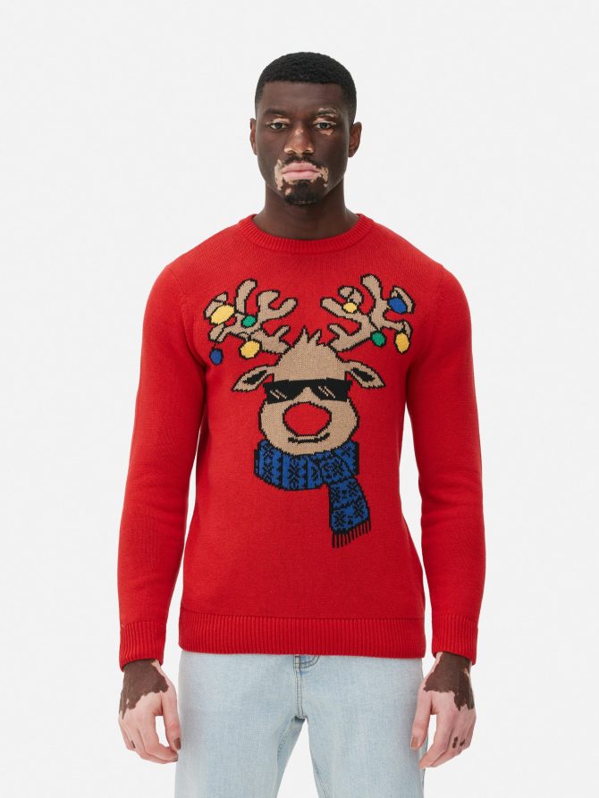 Reindeer Christmas Sweater - Image 2