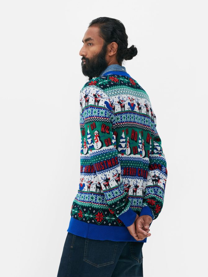Men's Fair Isle Christmas Cardigan - Image 5