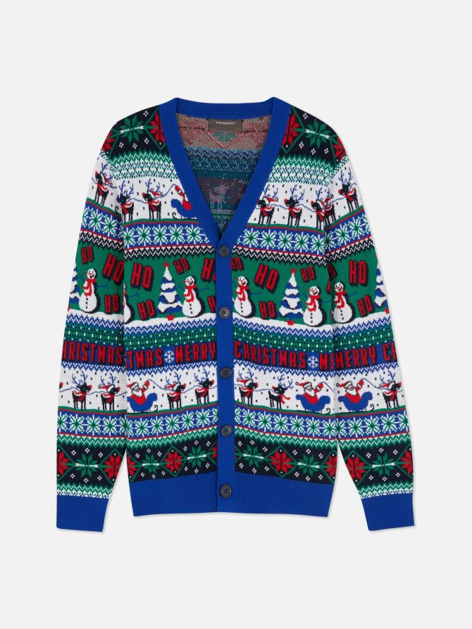 Men's Fair Isle Christmas Cardigan - Image 6