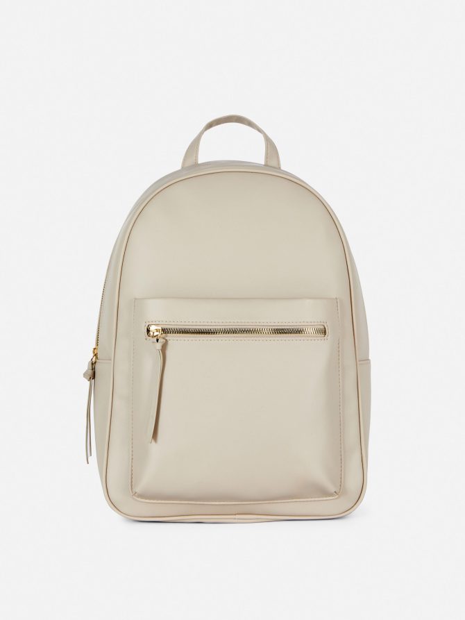 Faux Leather Backpack