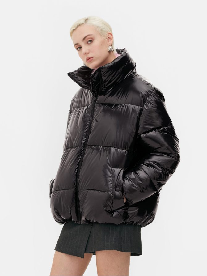 Rita Ora Vinyl Puffer Jacket - Image 2