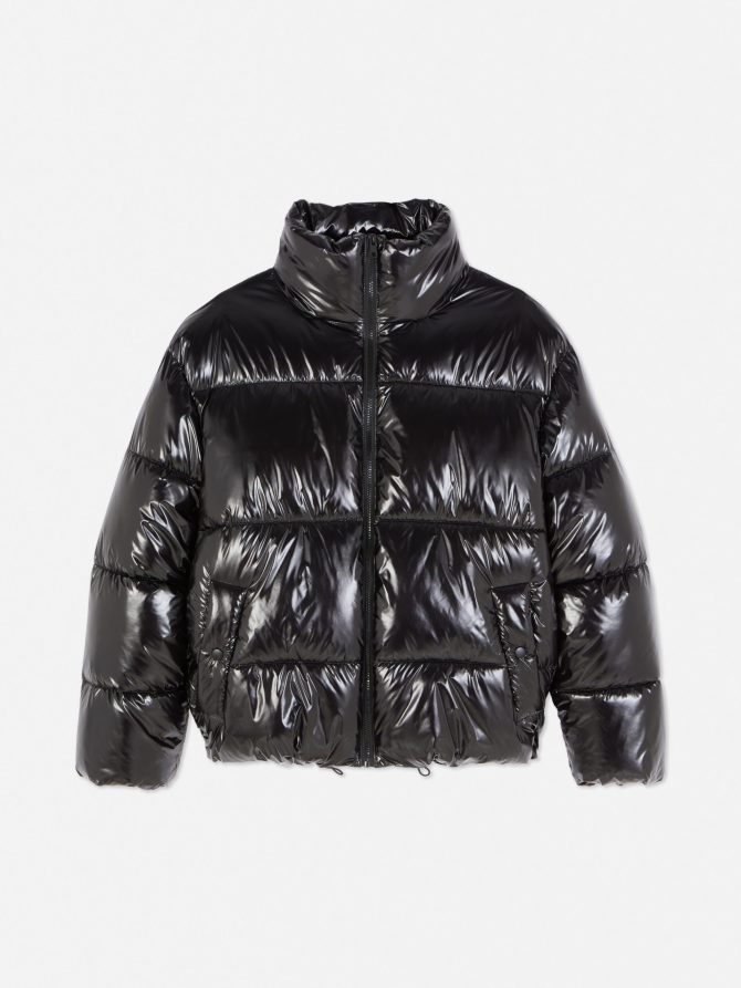 Rita Ora Vinyl Puffer Jacket - Image 5