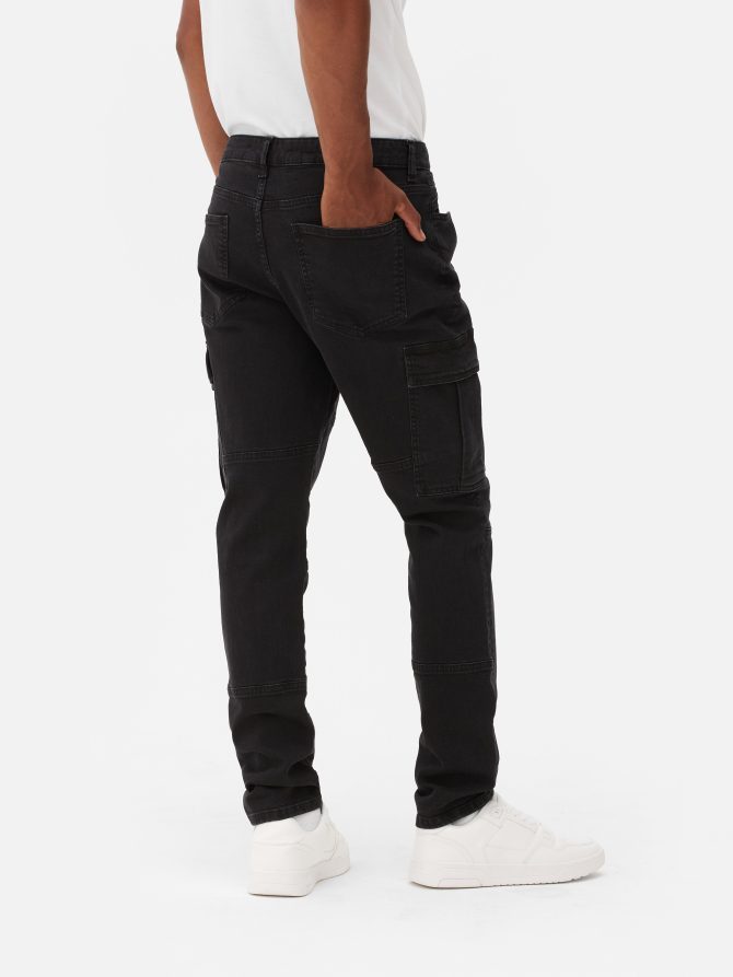 Slim Fit Cargo Jeans - Image 4