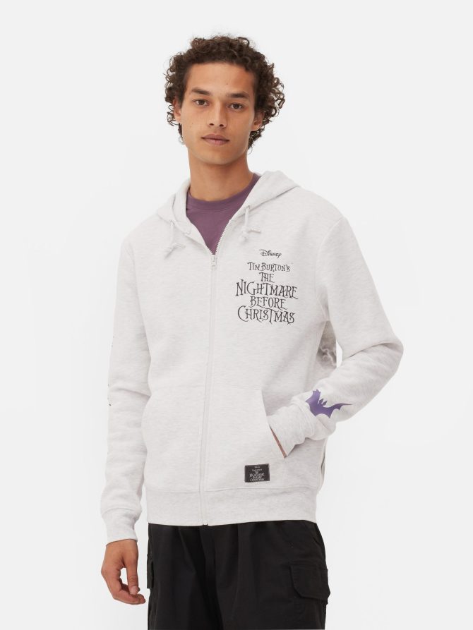 Disney Tim Burton's The Nightmare Before Christmas Zip Hoodie - Image 2