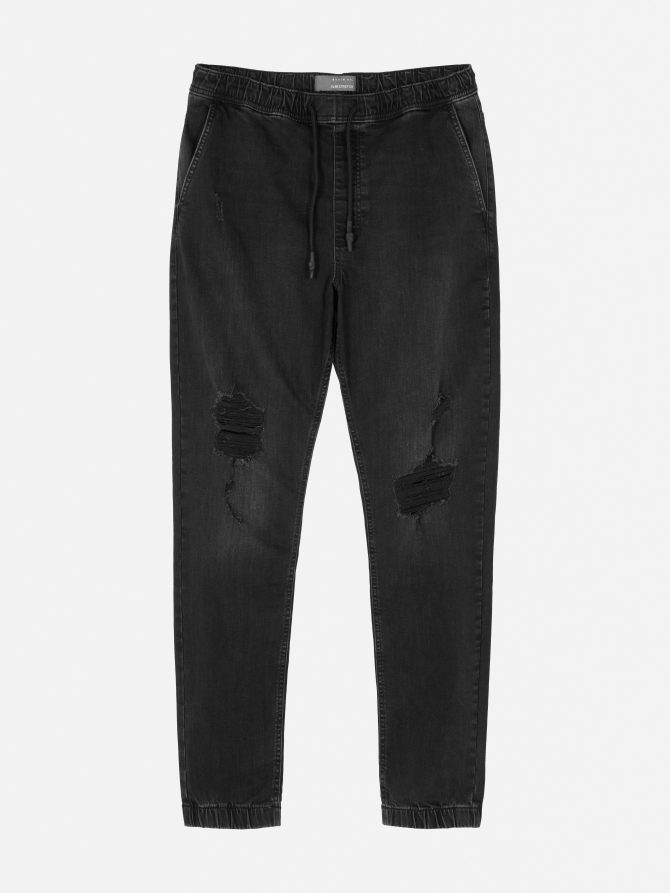 Ripped Cuffed Jogger Jeans - Image 5