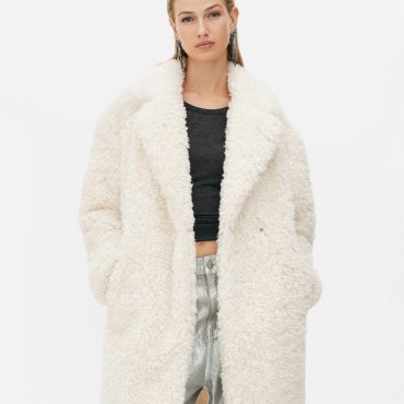 Rita Ora Faux Fur Coat
