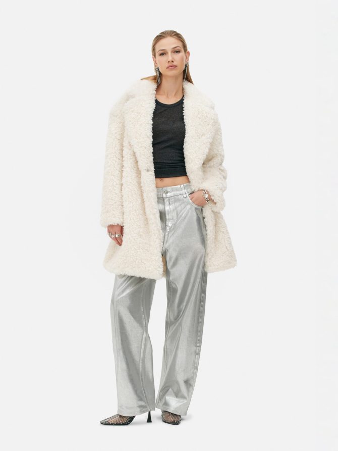 Rita Ora Faux Fur Coat - Image 2